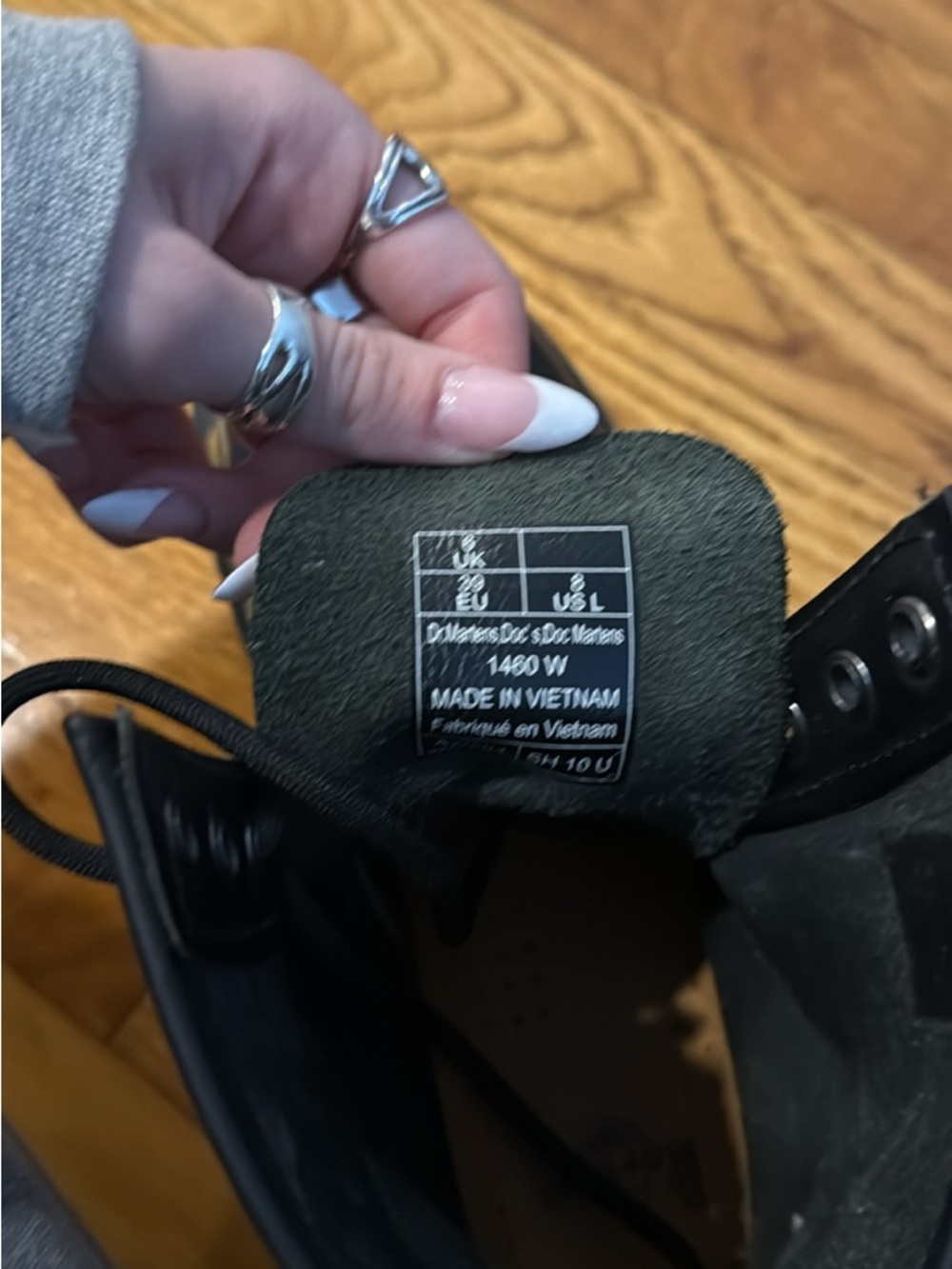 Dr. Martens Womens Combat Boot - Black - Picture 2 of 2